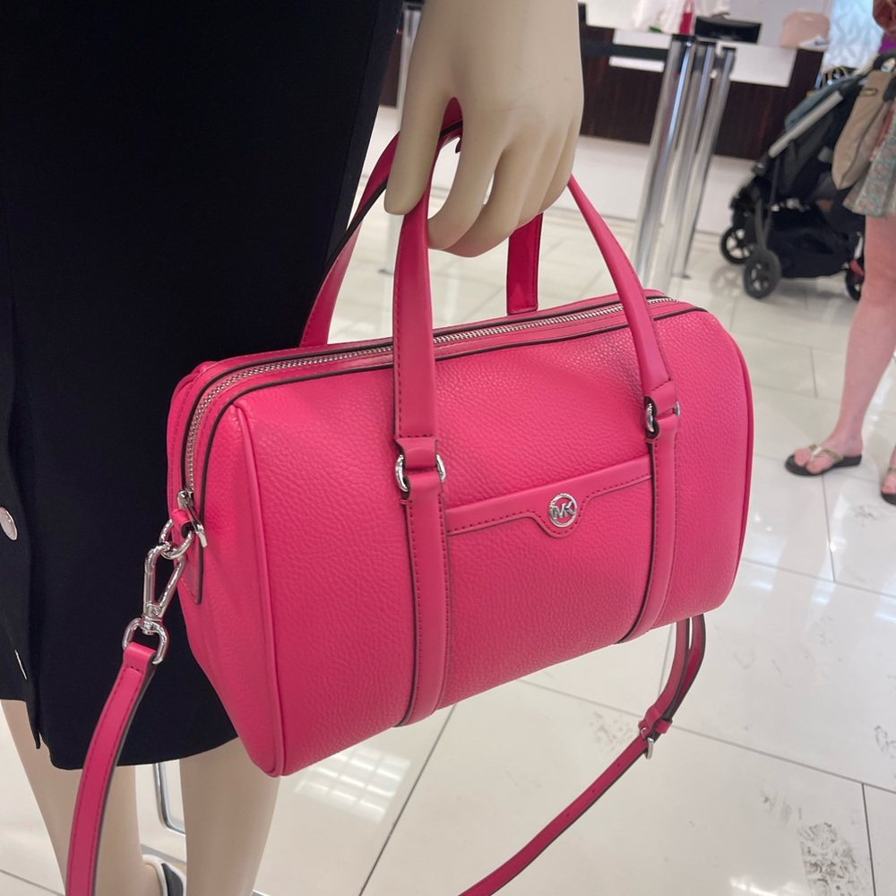 MICHAEL KORS JST TRAVEL MEDIUM DUFFLE SATCHEL SHOULDER CROSSBODY BAG MK SRAGONFR - Picture 16 of 16